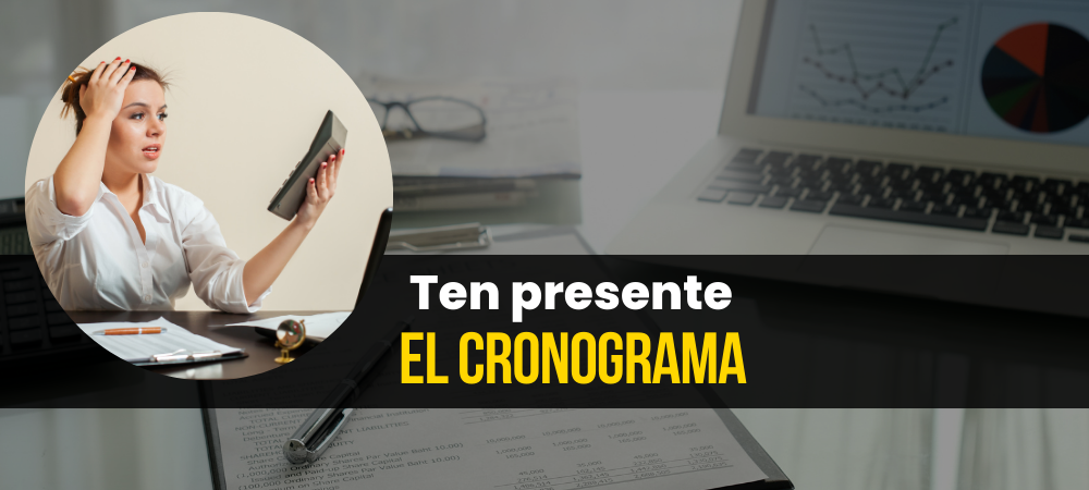 Cronograma de cierre